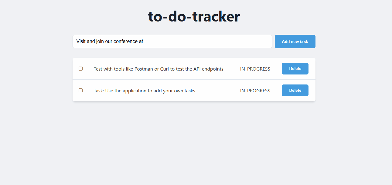 to-do-tracker app